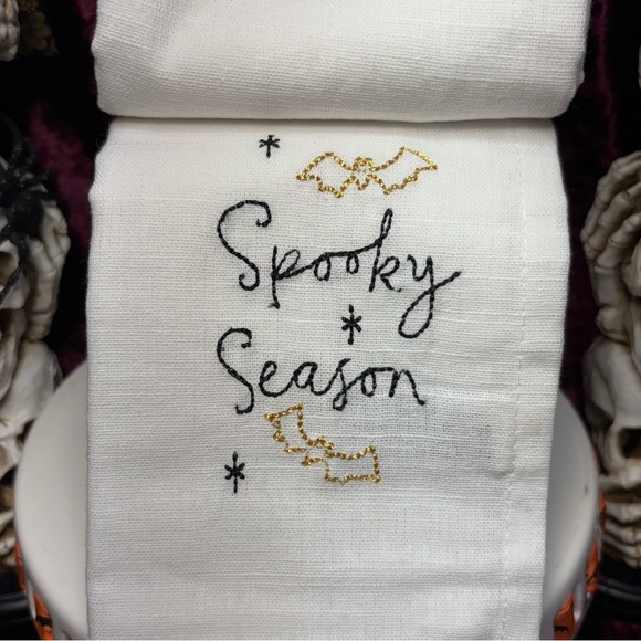 Halloween Cupcakes & Cashmere - Issac Mizrahi Embroidered Napkins & Ghost Rings - Picture 9 of 13